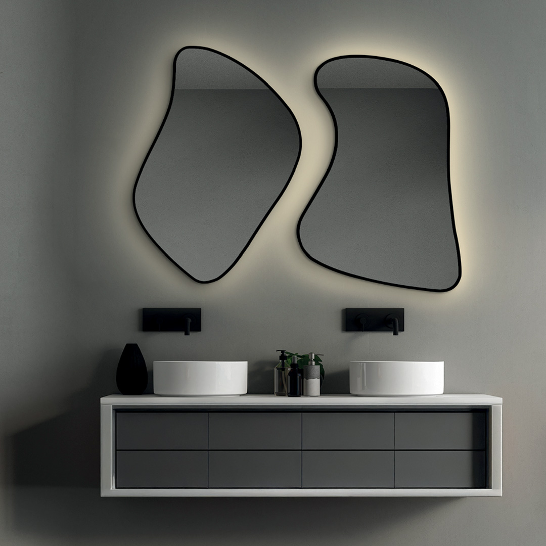 Miroir  forme gomtrique rtroclairs